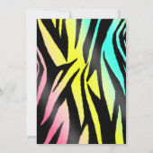 ネオンシマウマの2012年の卒業の発表 招待状 (裏面)