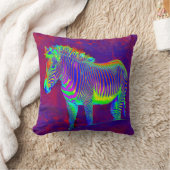 ネオンシマウマ クッション (ブランケット)