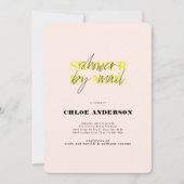 ネオンシャワーバイメールブライダルシャワー 招待状 (正面)