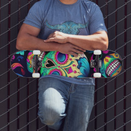 ネオンシュガースカル スケートボード