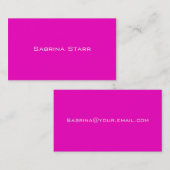 ネオンショッキングピンクの傾向色のパーソナライズなカード 名刺 (正面/裏面)