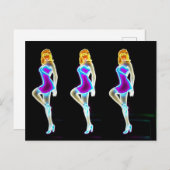 ネオンショーガールズポストカードベガスネオン美術館 ポストカード (正面/裏面)