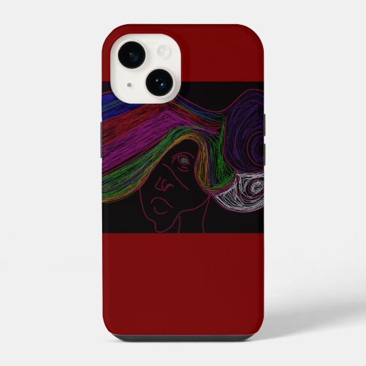ネオンシルエット iPhoneケース (裏面)