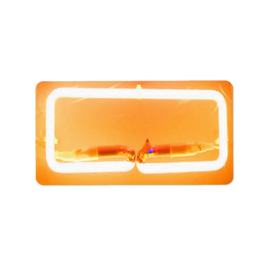 ネオンシンボルや象徴こうもりバー（ユダヤ教の）バル・ミツバープリント独自のラベル ラベル (正面)