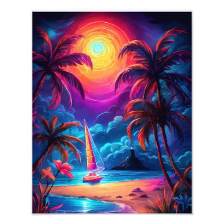 ネオンシーサイドビーコン2 フォトプリント           