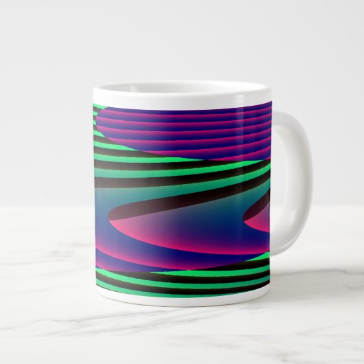 ネオンシーズマグ ジャンボコーヒーマグカップ (正面右)