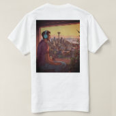 ネオンジャングルビートメンズ用Tシャツ Tシャツ (デザイン裏面)