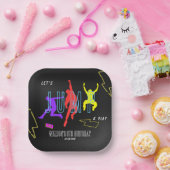 ネオンジャンプ子供おもしろい誕生会 ペーパープレート (パーティー)