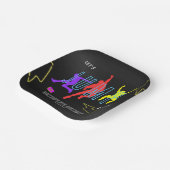 ネオンジャンプ子供おもしろい誕生会 ペーパープレート (傾斜あり)