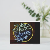 ネオンジュークボックス看板 ポストカード (スタンド正面)