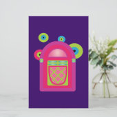 ネオンジュークボックス 便箋 (スタンド正面)