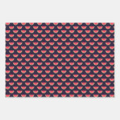 ネオンスイカ（紫） ラッピングペーパーシート (正面3)