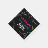 ネオンスウィート16誕生日グローパーティー スタンダードカクテルナプキン (角)