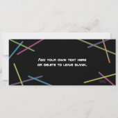 ネオンスウィート16誕生日グローパーティー 招待状 (裏面)