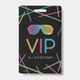ネオンスウィート16誕生日グローパーティーVIP バッジ