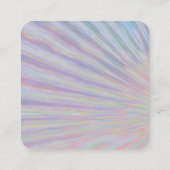 ネオンスウッシュデザインQRコード7ラインカスタム スクエア名刺 (裏面)