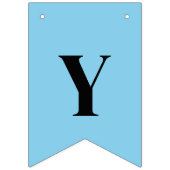 ネオンスカイブルー 単色 | オーダーメイド バンティングフラッグ (第2の旗)