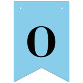 ネオンスカイブルー 単色 | オーダーメイド バンティングフラッグ (第3の旗)