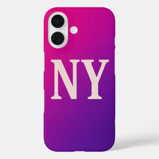 ネオンスカイラインはっきりしたNY - & Chic iPhone 16ケース