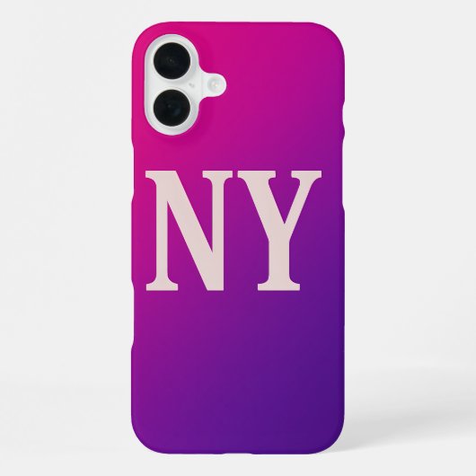 ネオンスカイラインはっきりしたNY - & Chic iPhoneケース (裏面)