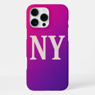ネオンスカイラインはっきりしたNY - & Chic iPhone 16 Pro Maxケース