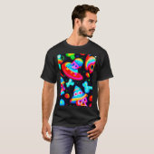 ネオンスカルとボーン Tシャツ (正面フル)