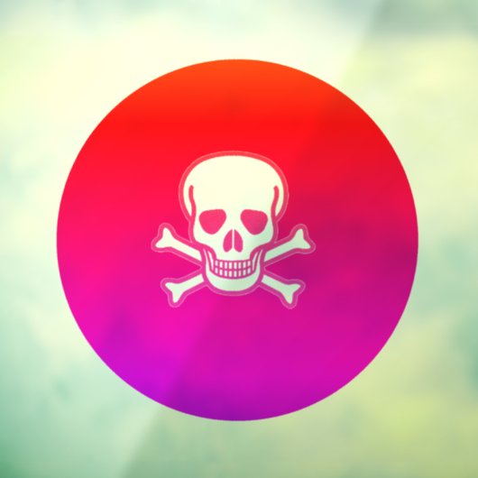 ネオンスカルのネオンのラウンド窓のフロントスティック ウィンドウサイン (シート3)