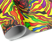 ネオンスカル包装紙 ラッピングペーパー (ロールコーナー)