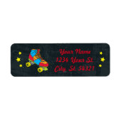 ネオンスケートパーティー住所 シール (正面)