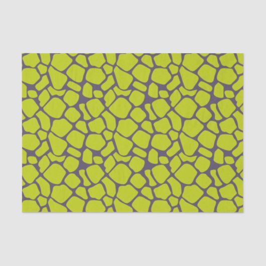 ネオンスタイリッシュパープルヒョウ版動物のスキン 薄葉紙 (正面)