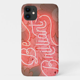 ネオンスタイリッシュビーブリリアントフローラ iPhone 11 ケース