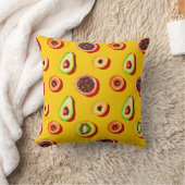 ネオンスタイリッシュフルーツ柄 クッション (ブランケット)