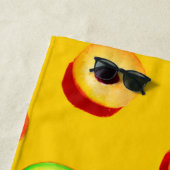 ネオンスタイリッシュフルーツ柄 ビーチタオル (インサイチュ)