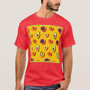 ネオンスタイリッシュフルーツ柄 Tシャツ