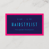 ネオンスタイルによって着色されるカバー 名刺 (正面)