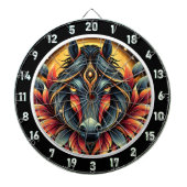 ネオンスタリオンジャングルビーブアートワーク ダーツボード (正面)