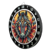 ネオンスタリオンジャングルビーブアートワーク ダーツボード (正面右)