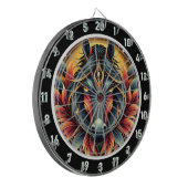 ネオンスタリオンジャングルビーブアートワーク ダーツボード (正面左)