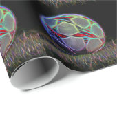 ネオンスターサッカーボール ラッピングペーパー (ロールコーナー)