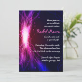 ネオンスターズスイート16セィフ誕生日招待状 招待状 (スタンド正面)