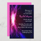 ネオンスターズスイート16セィフ誕生日招待状 招待状 (正面/裏面)