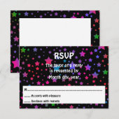 ネオンスターズRSVP 出欠カード (正面/裏面)