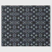 ネオンスターバスト万華鏡のように千変万化するパターン ラッピングペーパー (フラット)