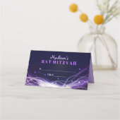 ネオンスタ白熱［赤熱］光を放つーズバルミツワー·シーティングエスコート プレイスカード (正面)