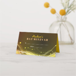 ネオンスタ白熱［赤熱］光を放つーズバルミツワー·シーティングエスコート プレイスカード