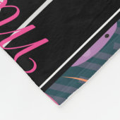 ネオンスティングおもしろいカラフル名前をカスタムする フリースブランケット (角)