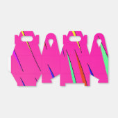 ネオンストライプの箱 フェイバーボックス (折り畳みなし)