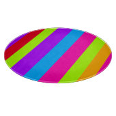 ネオンストライプカラフルズ | カッティングボード (角)