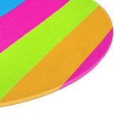 ネオンストライプカラフルズ | カッティングボード (角)