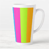 ネオンストライプカラフルズ | カフェラテマグ (右)